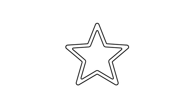 Star Shape Icon Symbol Graphic.