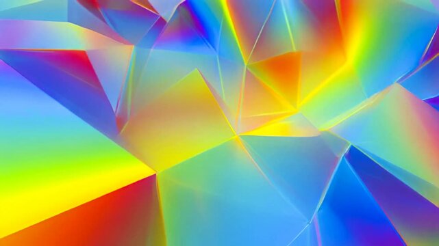 Prism Light Spectrum Loop 8K Abstract Refraction Background