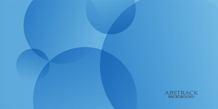 Abstract geometric background in blue tones, layered translucent circles and curves, soft gradient lighting.