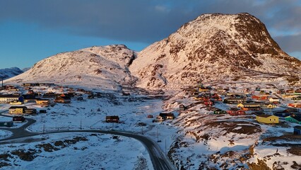 winter mountain landscape narsaq © MB Bramwell