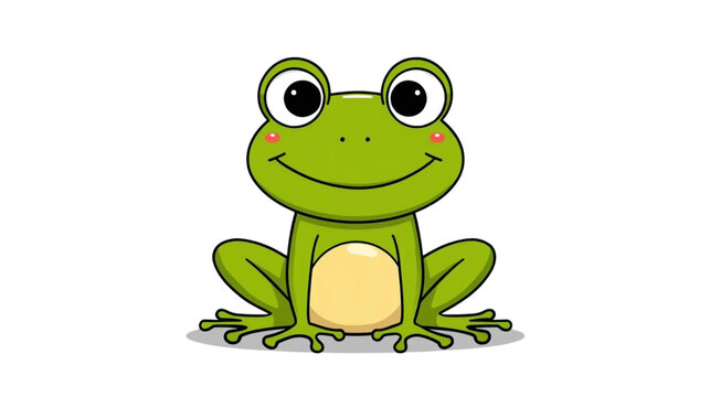green frog cartoon