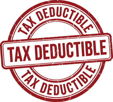 Tax Deductible Stamp Vector