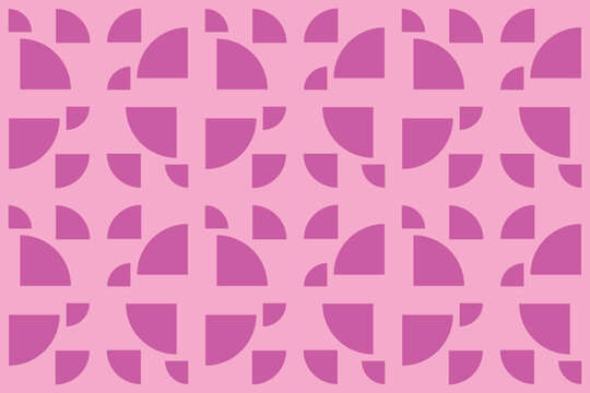 Circle Shapes and Designs Pink Colors Geometric Pattern Abstract Background Geometric Background