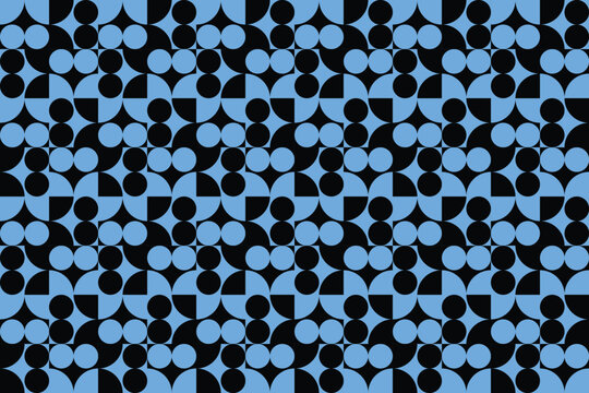 Blue Colors Geometric Pattern Abstract Background Geometric Background Circle Shapes and Designs 