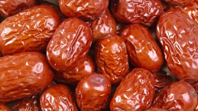 Pile of dried Chinese jujube fruit