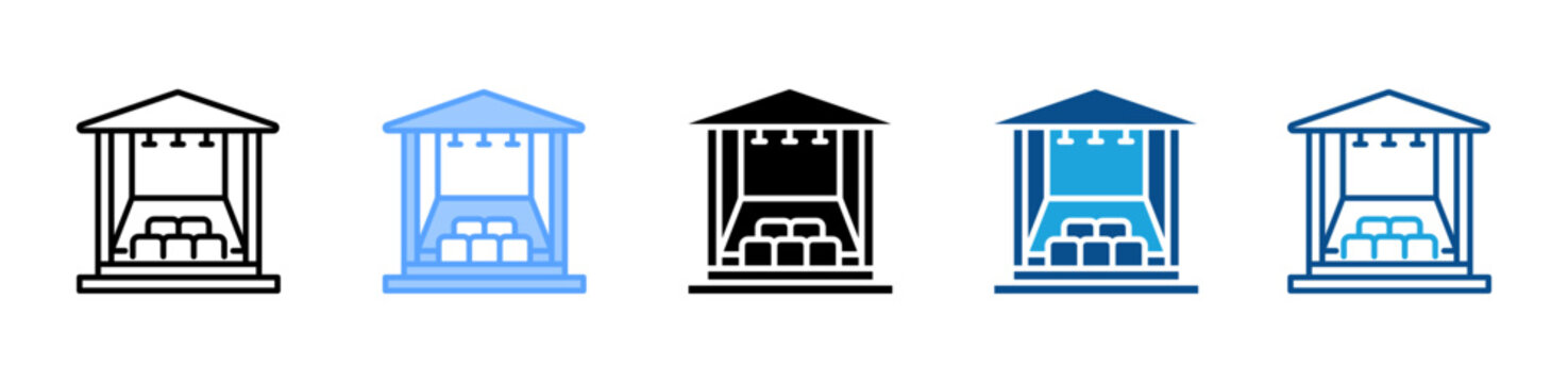 Hall icon multiple style and collection