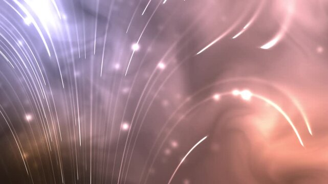 A mesmerizing video display of vibrant fireworks exploding in the night sky with sparkling trails of light