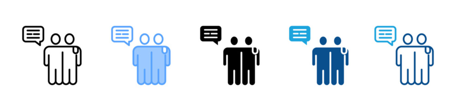 Peer Support icon multiple style and collection