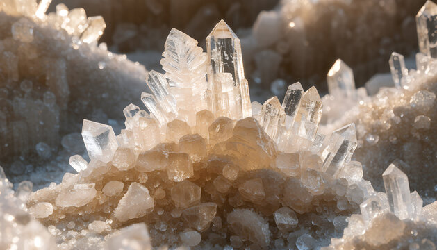 Sugar Crystal Desert Macro Texture