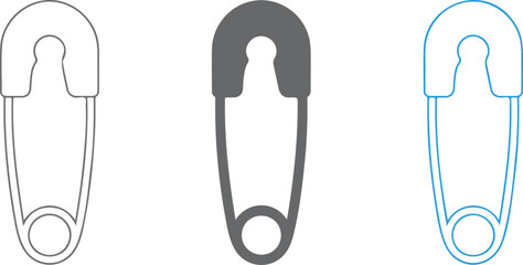 Set of minimalist planet Saturn icons in outline silhouette and colorful flat vector styles for space design. © MST