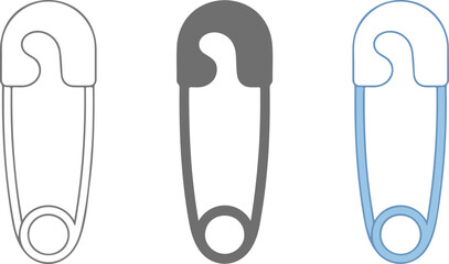 Set of minimalist planet Saturn icons in outline silhouette and colorful flat vector styles for space design. © MST