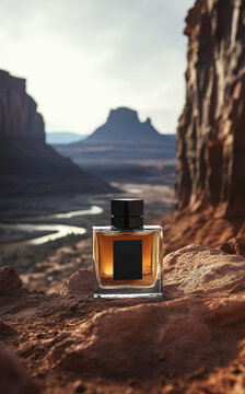 Perfume Bottle Canyon Landscape with River Scene