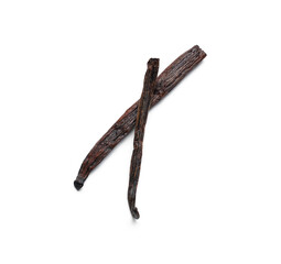 Obraz premium Vanilla sticks isolated on white background