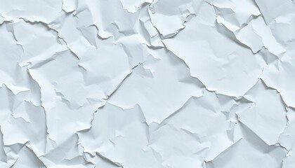 Obraz premium Close-up of crumpled, aged white paper texture, photo, faded