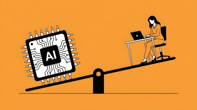 Artificial Intelligence Outweighing Human Worker on Balance Scale