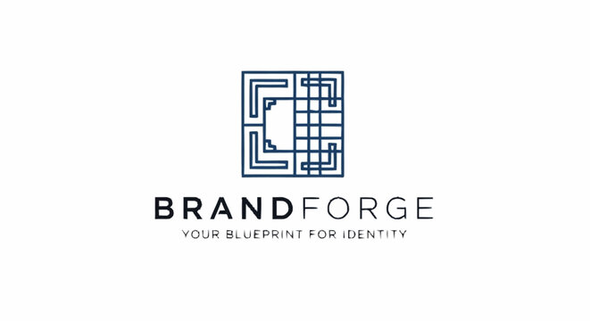 BrandForge logo featuring a stylized square with an embedded C design.