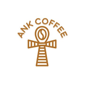 Coffee Ank Logo Vintage Design symbol Graphic Vector