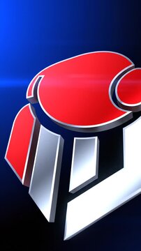 Futuristic Robot Head Logo Animation.