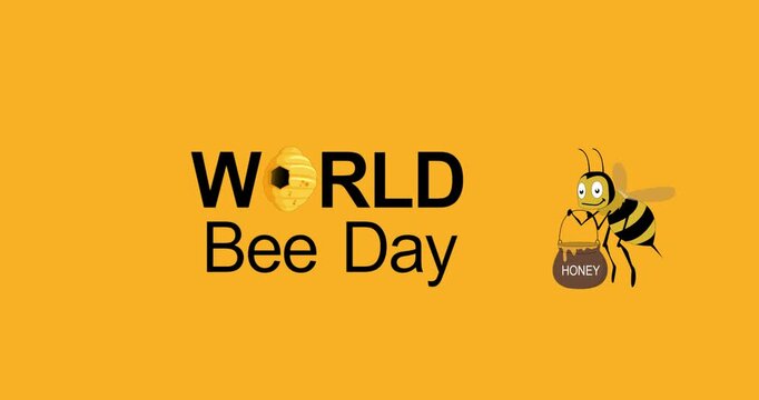World bee day, honey bee and honey