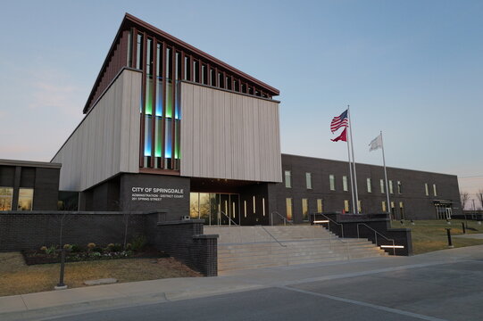City of Springdale, Arkansas, Administration and District Court building, 201 Spring Street