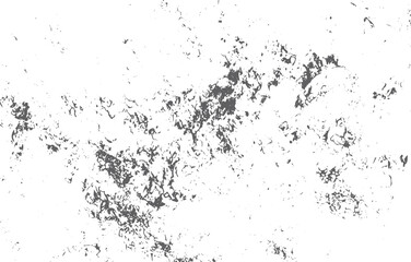Fototapeta premium Distressed dark grey grunge texture with scattered organic shapes on a white background