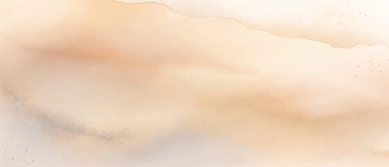 Soft beige watercolor wash background with subtle gradient layers © miht3325
