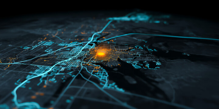 Digital map identifying niche market opportunity enabling businesses to focus strategy differentiate offerings and outperform competitors globally