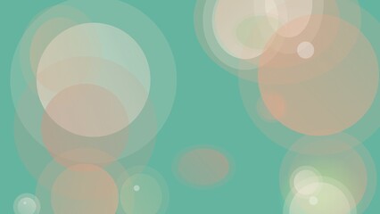 Fototapeta premium Modern Abstract Teal Background with Soft Pastel Circles