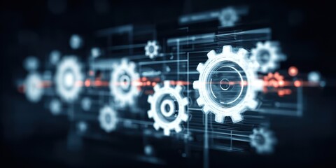 Obraz premium Using technology as a tool for management, the system allows software to deliver a high performance enterprise solution.