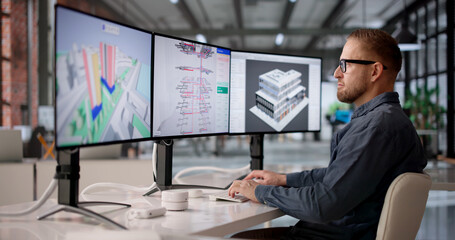 3D BIM Software Visualizing Commercial HVAC Systems