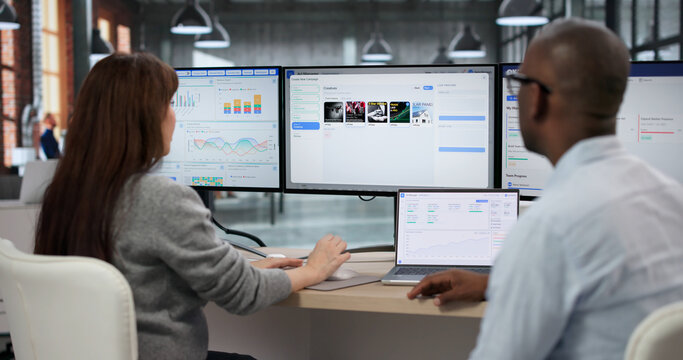 Team Of Managers Collaboratively Monitors Real-time Ad Campaign Data
