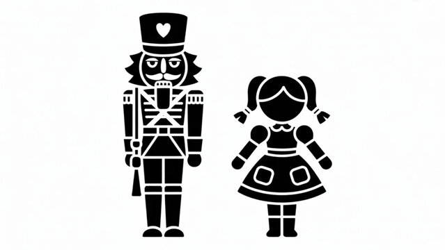 Three black silhouette teddy bears standing side by side in a row Vector