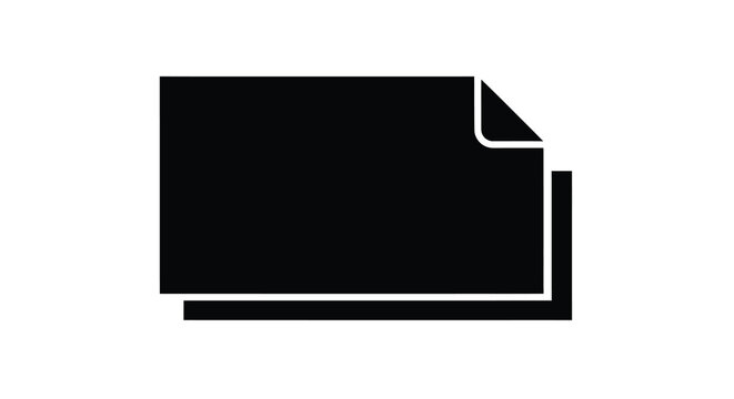 A minimalist black and white graphic depicts a stack of papers or documents suggesting organization or filing high quality professional detailed