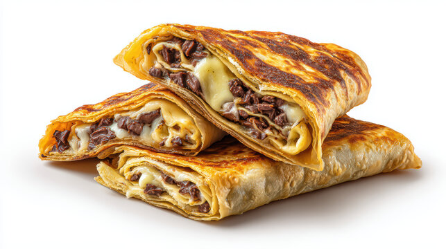 delicious indonesian sweet martabak with chocolate filling