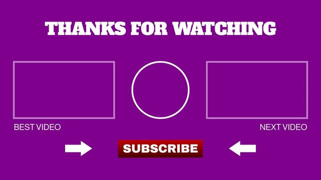 Watching End Screen with Subscribe Button and Video Recommendation