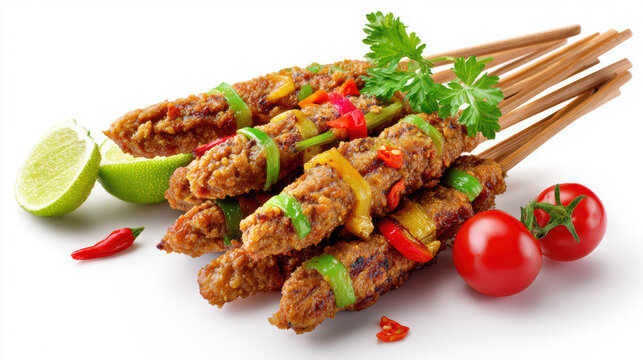 indonesian sate lilit minced fish satay