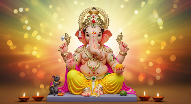 happy ganesh chathurthi background