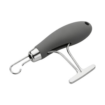 Button Hook and Zipper Pull Dressing Aid Isolated, Emphasizing Accessibility and Care.