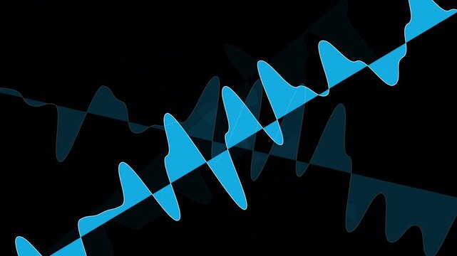 abstract blue background or motion dancing background video clip
