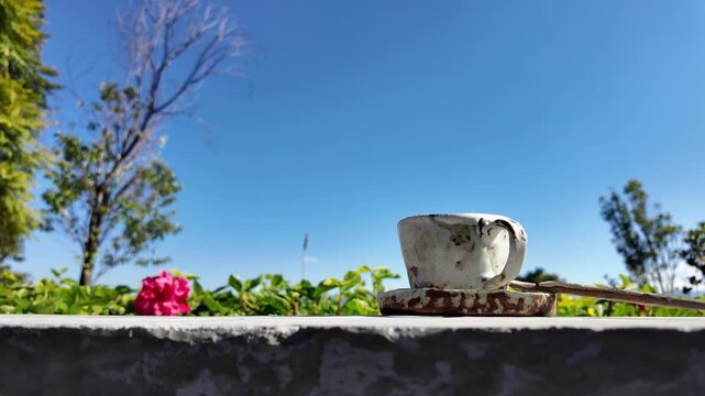Tranquil Tea Moment in Dali Park
