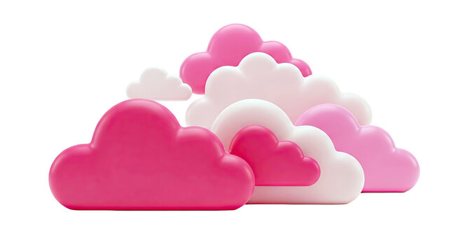 Pink Clouds Cluster