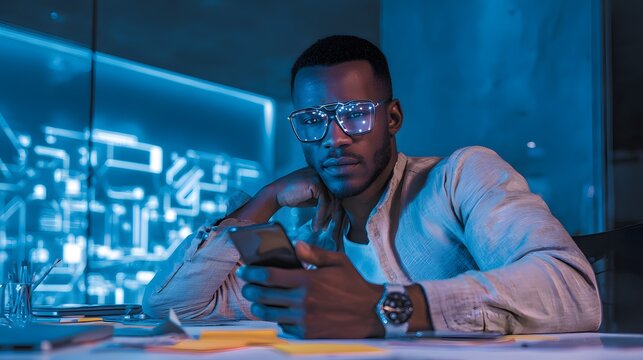 Forward thinking professional in modern attire