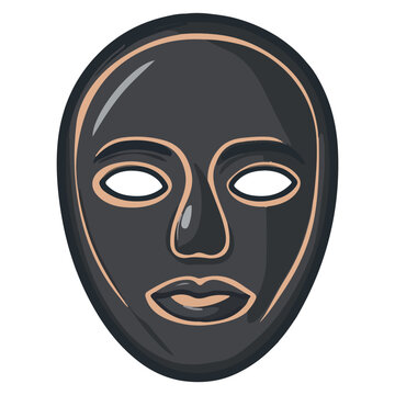 mud mask, boryeong mud festival in korea, festival, vector, transparent background, face