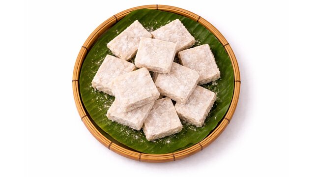 Aluwa Coconut Sweet, Sri Lankan Avurudu, Sinhala and Tamil New Year Sweet, Traditional Sri Lankan Food, Milk Toffee Aluwa, Banana Leaf Serving, Aurudu Kama, Sri Lanka Cuisine, South Asian Food
