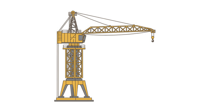 Large construction crane machine equipment.