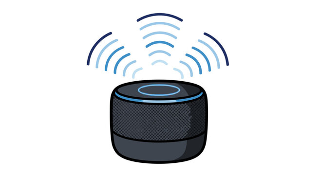 Smart Speaker with WiFi Signal Emitting.