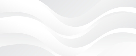 Obraz premium Modern wavy abstract white background