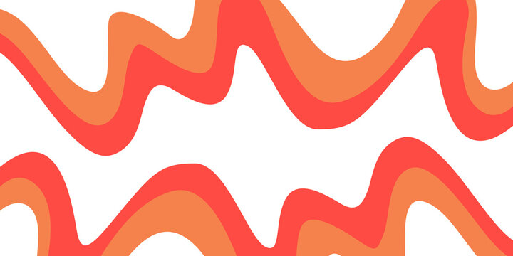 Psychedelic abstract wavy lines background in orange and red tones with a transparent checkered pattern underneath.