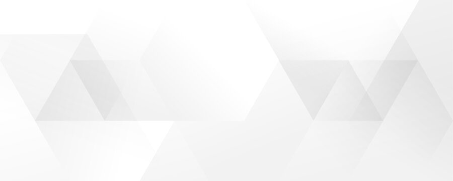 Abstract pattern white geometric banner design background.