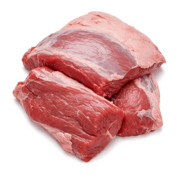 Goat meat isolated on white background